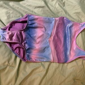 Cat & Jack Pink/Purple Metallic Swimsuit